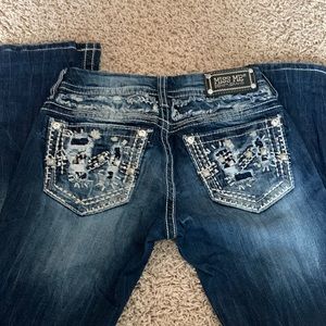 Miss Me boot cut jeans. Size 26, inseam 27